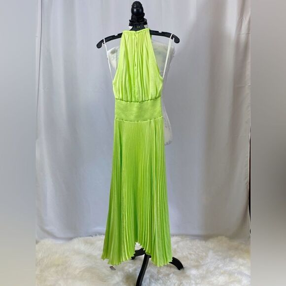 A.L.C. Asymmetric Pleated Midi-Dress size 2 - Picture 7 of 12